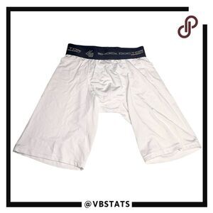 Shock Doctor Sports Men's Baselayer Compression Athletic Shorts White‎ Medium